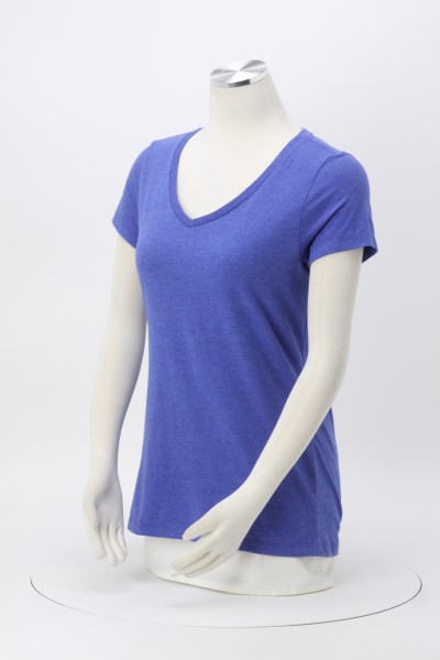 Ultimate V Neck T Shirt Ladies Colors 133777 L Vn C