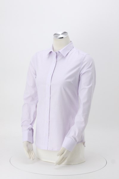 Cutter & Buck Epic Easy Care Stretch Oxford Stripe Shirt - Ladies' 360 View