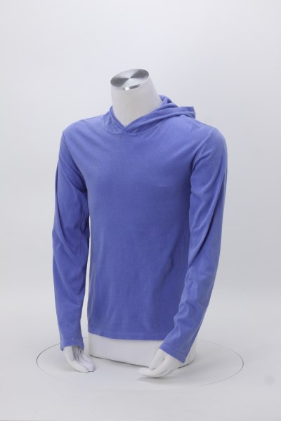 Comfort Colors Garment-Dyed Hooded T-Shirt - Embroidered 360 View