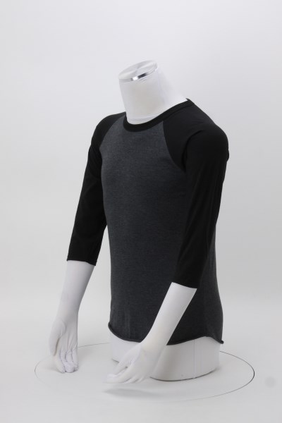 Jerzees Premium Blend Raglan 3/4-Sleeve T-Shirt 360 View
