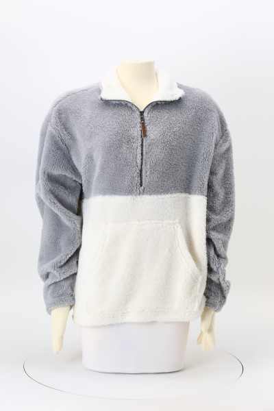 4imprint.com: Sherpa Fleece Colorblock 1/4-Zip Pullover 159927