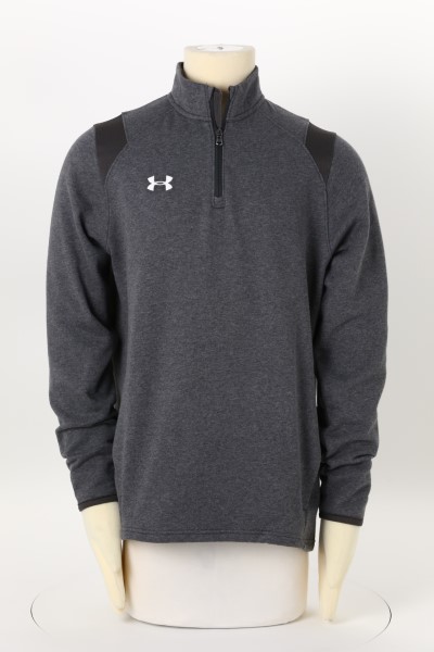 ua hustle fleece 1 4 zip