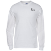 View Image 1 of 2 of Gildan 6 oz. Ultra Cotton LS T-Shirt - Men's - White - Screen
