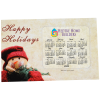 View Image 1 of 3 of Greeting Card with Magnetic Calendar - Snowman
