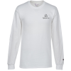 View Image 1 of 3 of Champion Long-Sleeve Tagless T-Shirt - White