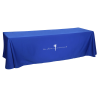 View Image 1 of 3 of Hemmed Open-Back Poly/Cotton Table Throw - 8' - 24 hr