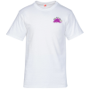 View Image 1 of 2 of Hanes Essential-T T-Shirt - Men's - Embroidered - White