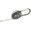 View Image 1 of 3 of 6' Silver Accent Carabiner Tape Measure