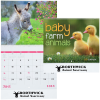 View Image 1 of 2 of Baby Farm Animals Calendar - Spiral