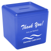 View Image 1 of 2 of Cash Cube Bank - Translucent