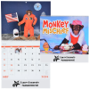 View Image 1 of 2 of Monkey Mischief Calendar - Spiral