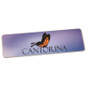 View Image 1 of 2 of Metal Name Badge - Rectangle - 1" x 3" - Magnetic Back