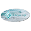 View Image 1 of 2 of Metal Name Badge - Oval - 1-1/2" x 3" - Magnetic Back