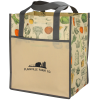 View Image 1 of 4 of Matte Laminated Vintage Design Grocery Tote