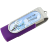 View Image 1 of 3 of Swing USB Drive - 4GB - Full Color - 24 hr