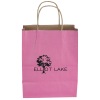 View Image 1 of 3 of Tonal Striped Matte Paper Bag - 10-1/2" x 8"
