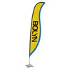View Image 1 of 3 of Indoor Sabre Sail Sign - 17' - One Sided