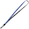 View Image 1 of 2 of Two-Tone Cotton Lanyard - 5/8" - Metal Lobster Claw - 24 hr