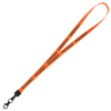 View Image 1 of 3 of Smooth Nylon Lanyard - 1/2" - 34" - Metal Lobster Claw