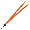 View Image 1 of 4 of Smooth Nylon Lanyard - 3/4" - 36" - Metal Lobster Claw