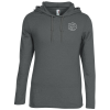 View Image 1 of 3 of Gildan Lightweight LS Hooded T-Shirt - Men's - Screen