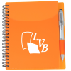 View Image 1 of 4 of Sorbet Pocket Notebook with Curvy Stylus Pen