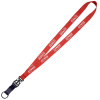 View Image 1 of 4 of Mix and Match Econ Polyester Lanyard - 3/4" - 38" - Metal Split Ring