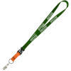 View Image 1 of 2 of Mix and Match Smooth Nylon Lanyard - 3/4" - 38" - Snap with Metal Bulldog Clip
