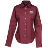 View Image 1 of 3 of Crown Collection Solid Broadcloth Shirt - Ladies'