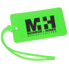 View Image 1 of 2 of Rectangle Luggage Tag  - 2" x 3-1/2" - Translucent