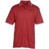 View Image 1 of 3 of BLU-X-DRI Stain Release Performance Tipped Polo - Men's