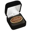 View Image 1 of 3 of Classic Die Cast Lapel Pin - Oval - Gift Box