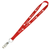 View Image 1 of 2 of Value Lanyard - 3/4" - Snap with Metal Bulldog Clip