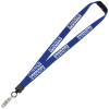 View Image 1 of 4 of Lanyard with Neck Clasp - 7/8" - 32" - Snap with Metal Bulldog Clip - 24 hr