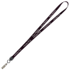 View Image 1 of 2 of Smooth Nylon Lanyard - 1/2" - 32" - Snap with Metal Bulldog Clip - 24 hr