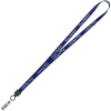 View Image 1 of 2 of Smooth Nylon Lanyard - 1/2" - 36" - Snap with Metal Bulldog Clip - 24 hr
