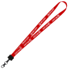 View Image 1 of 2 of Smooth Nylon Lanyard - 3/4" - 32" - Metal Lobster Claw - 24 hr