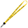 View Image 1 of 2 of Smooth Nylon Lanyard - 3/4" - 34" - Metal Lobster Claw - 24 hr