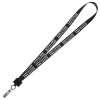 View Image 1 of 2 of Smooth Nylon Lanyard - 3/4" - 36" - Snap with Metal Bulldog Clip - 24 hr