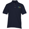 View Image 1 of 3 of Easy Care Pique Knit Pocket Polo - Men's