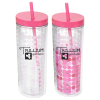 View Image 1 of 3 of Ice Chameleon Tumbler with Straw - 16 oz. - 24 hr
