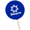View Image 1 of 2 of Kraft Back Hand Fan - 8" Round