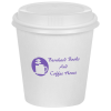 View Image 1 of 4 of Takeaway Paper Cup with Traveler Lid - 10 oz. - Low Qty