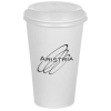 View Image 1 of 4 of Takeaway Paper Cup with Traveler Lid - 16 oz. - Low Qty