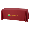 View Image 1 of 5 of Serged Open-Back Stain Resistant Table Throw - 6'