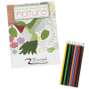 View Image 1 of 4 of Stress Relieving Adult Coloring Book & Pencils - Nature