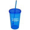 View Image 1 of 3 of Economy Tumbler with Straw - 20 oz. - 24 hr