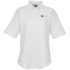 View Image 1 of 3 of Easy Care Short Sleeve Oxford Shirt - Ladies'