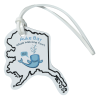 View Image 1 of 4 of Soft Vinyl Full-Color Luggage Tag - Alaska