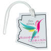 View Image 1 of 4 of Soft Vinyl Full-Color Luggage Tag - Arizona